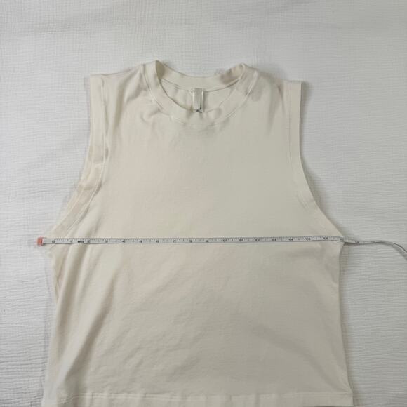 Skims Mock Neck Stretch Tank Top Cream Women’s 4XL Clean Girl Minimalist Plus - Picture 5 of 10
